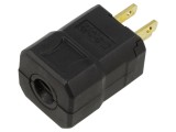 Conector alimentare AC 2P+PE 125VAC 15A pe cablu