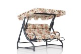 Balansoar de gradina cu 3 locuri Extensibila Shalom, Multicolor , 200 x 165 x 110 cm