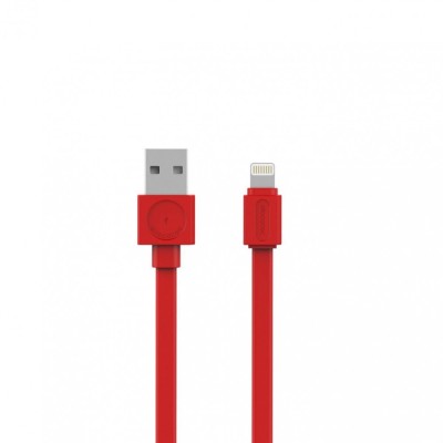 Cablu alimentare sincronizare de date USB - Lightning 1.5m rosu Allocacoc foto