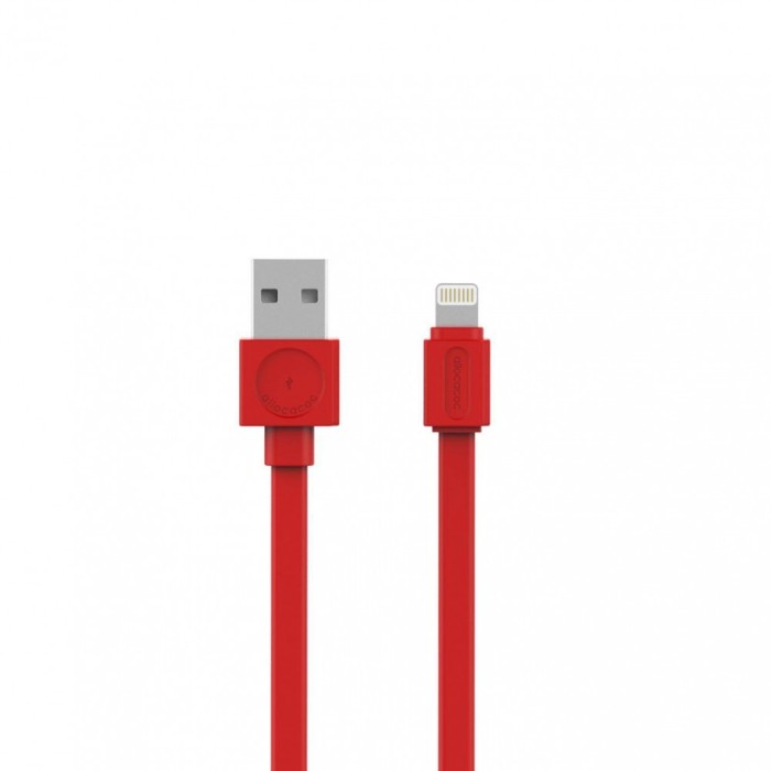 Cablu alimentare sincronizare de date USB - Lightning 1.5m rosu Allocacoc