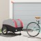 vidaXL Remorcă pentru biciclete, negru și roșu, 45 kg, fier 94153