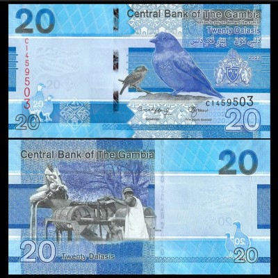 Gambia 2023 - 20 dalasis UNC foto