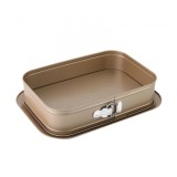 Tava de copt dreptunghiulara cu baza detasabila ZASS Gourmet, ZG-BW 06, Bronz - NOU