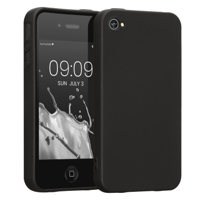 Husa pentru Apple iPhone 4 / iPhone 4s, Silicon, Negru, 10719 foto