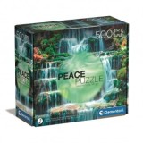 Puzzle Clementoni Cascada: Curgere 500 piese Pace