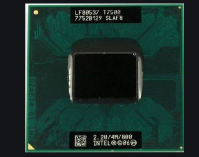 Procesor laptop Intel Core 2 Duo T7500 SLAF8 2.2GHz - refurbished foto