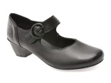 Pantofi RIEKER negri, 41756, din piele naturala