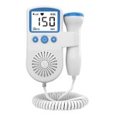 Monitor Fetal Doppler, Cyrax, Monitorizare Sarcina, Ritm Cardiac, Ecran LCD 4.5 cm, 2 x Baterii AA (neincluse), Portabil, din ABS, 12.8 x 9.6 x 3 cm,