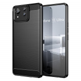 Husa pentru Asus Zenfone 11 Ultra, Techsuit Carbon Silicone, Black