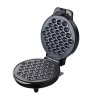 Aparat Bubble Waffle Rosberg 1000W, Invelis Antiaderent, Baza Antialunecare, Negru, Indicator Luminos, Protectie Supraincalzire