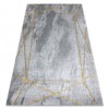 Exclusiv EMERALD covor 1022 glamour, stilat, geometric, marmură gri / aur, 140x190 cm