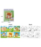 6 Mini Puzzle-uri cu Ursi cu Față Dublă