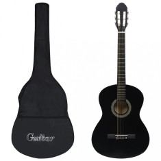 Set de chitara clasica incepatori, 12 piese, negru, 4/4 39&amp;quot; foto