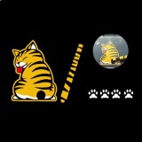 Cumpara ieftin Sticker Luneta Pisica Galbena