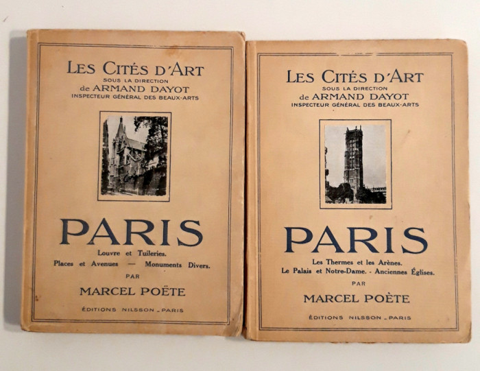 Carte veche 1925 Marcel Poete Paris orasul artelor limba franceza