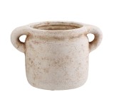 Cumpara ieftin Vaza flori teracota maro 18,5 x 18 cm
