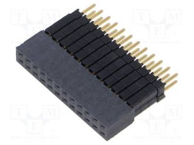 Conector SAMTEC şiruri pini tată 24 PIN 2,54mm aurit THT soclu foto
