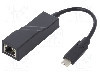 Cablu RJ45 soclu, USB C mufa, USB 3.1, lungime 0.2m, {{Culoare izola&amp;#355;ie}}, QOLTEC - 50378