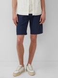 s.Oliver Pantaloni scurti barbati chino, Detroit, din amestec de in si bumbac, Regular Fit, Bleumarin inchis, W29