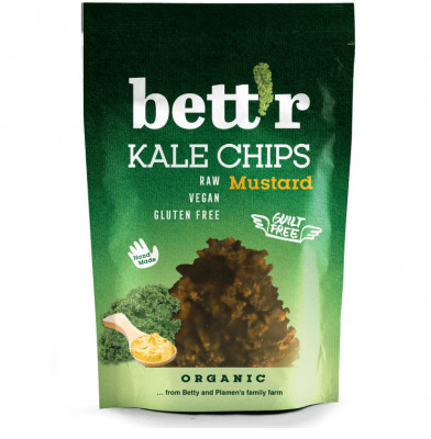 Chips din kale cu mustar raw eco 30g Bettr foto