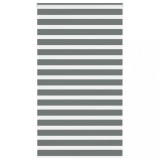 vidaXL Jaluzea tip zebra gri &icirc;nchis lățime țesătură 115,9 cm poliester