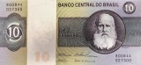 BRAZILIA █ bancnota █ 10 Cruzeiros █ 1970-1979 █ P-193c █ UNC █ necirculata