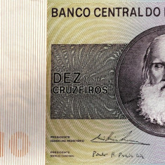 BRAZILIA █ bancnota █ 10 Cruzeiros █ 1970-1979 █ P-193c █ UNC █ necirculata