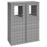 Stalpi cos gabion, 2 buc., 50x50x140 cm, fier GartenMobel Dekor, vidaXL