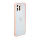 Husa de protectie, compatibila cu Apple Iphone 12 si Iphone 12 Pro, TPU, Antibacteriana, Roz