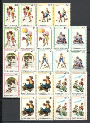 Romania.1981 Jocuri de copii bloc 4 YR.719 foto