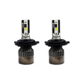 Set 2 becuri LED auto R6, 80W, 4000Lm, 6000k - H4, Universal