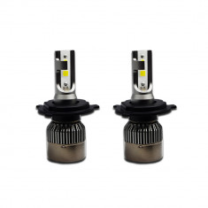 Set 2 becuri LED auto R6, 80W, 4000Lm, 6000k - H4