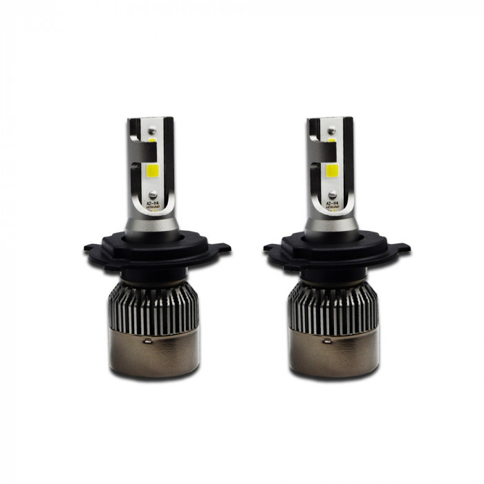 Set 2 becuri LED auto R6, 80W, 4000Lm, 6000k - H4