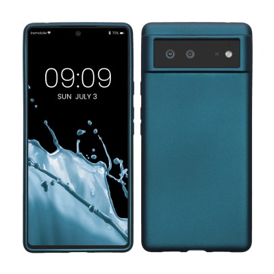 Husa Kwmobile pentru Google Pixel 6, Albastru, Silicon, KWM000013MC017C foto