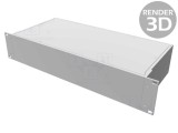 Carcasă rack HAMMOND 19&quot; 2U aluminiu stand de montare