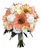 Buchet de Flori EVENTISSIMI - Crizanteme si Trandafiri, Multicolor, 35 de fire, Eventissimi&reg;