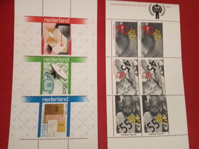 OLANDA - 2 BLOCURI MNH foto