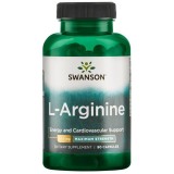 Supliment Alimentar L-Arginina 850 miligrame 90cps Swanson, Swanson Health Products