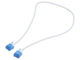 Cablaj U/UTP 6a litat Cu LSZH alb 0,5m 32AWG, Goobay