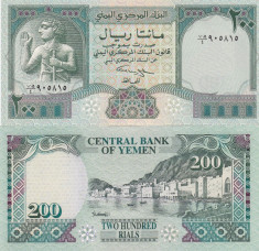 Yemen 200 Rials 1996 UNC foto