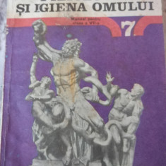 ANATOMIA , FIZIOLOGIA SI IGIENA OMULUI , MANUAL CL. A VII - A E. MANDRUSCA 1980