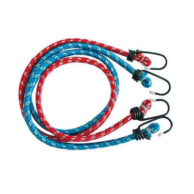 Set 2 cabluri elastice, pentru fixare, 12mm, lungime 1m, carlige din otel, 201801 foto