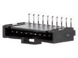 Conector MOLEX 70553-0044 cablu-placă 10 pini unghi 90&deg; THT tată