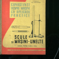 T. Miucică; Gh. Gălăţeanu Scule şi maşini unelte (Manual pt cl. a VIII-a)