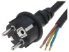 Cablu electric negru 1,5m 3x1,5mm2