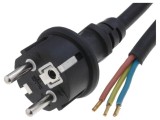 Cablu Neopren 3x1mm2 3m Negru 10A
