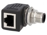 Adaptor M12 tată la RJ45 soclu Cat 5e