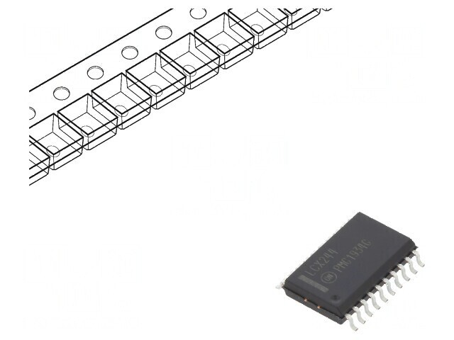IC digital buffer non-inversor declanșator linie 8 Ch SMD