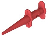 Clips de măsurare cu c&acirc;rlig 5A roșu 4mm CAL TEST, 2 bucăți