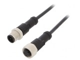 Cablu senzori automatizări M12-M12 0,5m
